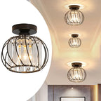 Ceiling Lamp | Nordic Sculptural Glass Shade & Soft Ambient Glow | Available in 2 Sizes