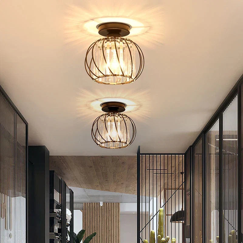 Ceiling Lamp | Nordic Sculptural Glass Shade & Soft Ambient Glow | Available in 2 Sizes