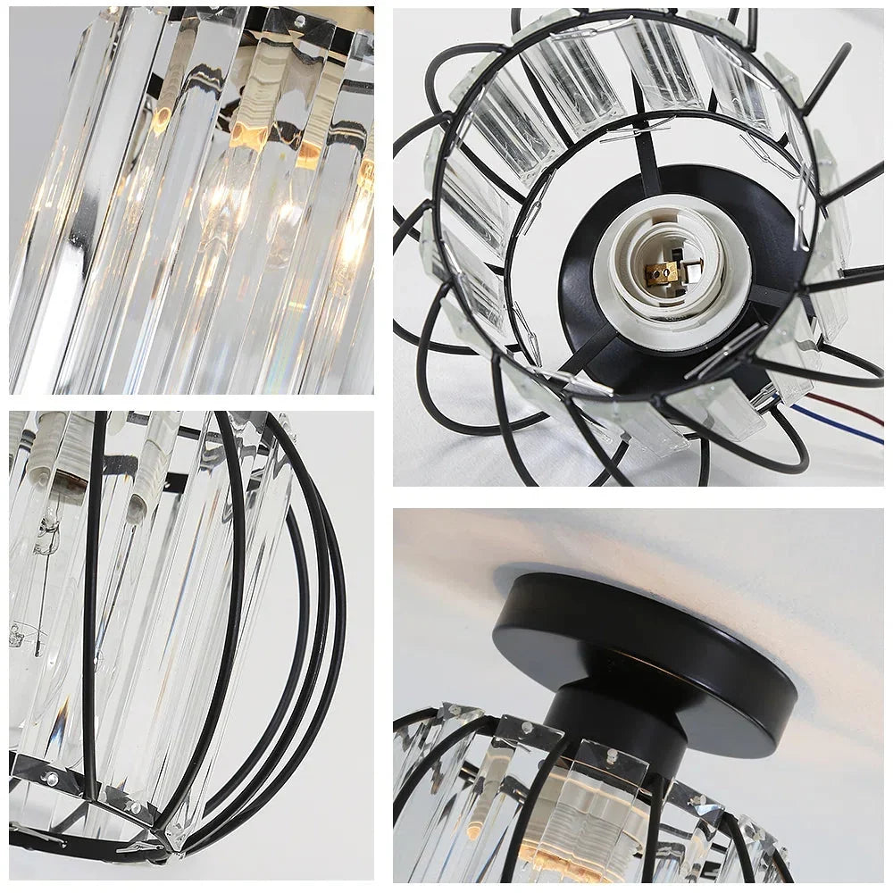 Ceiling Lamp | Nordic Sculptural Glass Shade & Soft Ambient Glow | Available in 2 Sizes