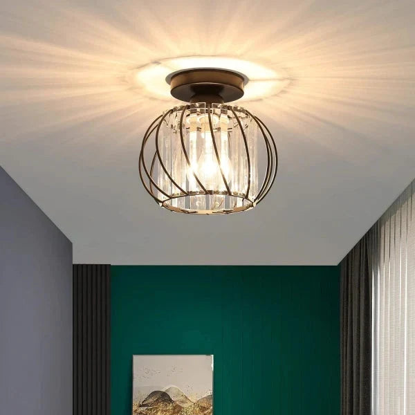 Ceiling Lamp | Nordic Sculptural Glass Shade & Soft Ambient Glow | Available in 2 Sizes