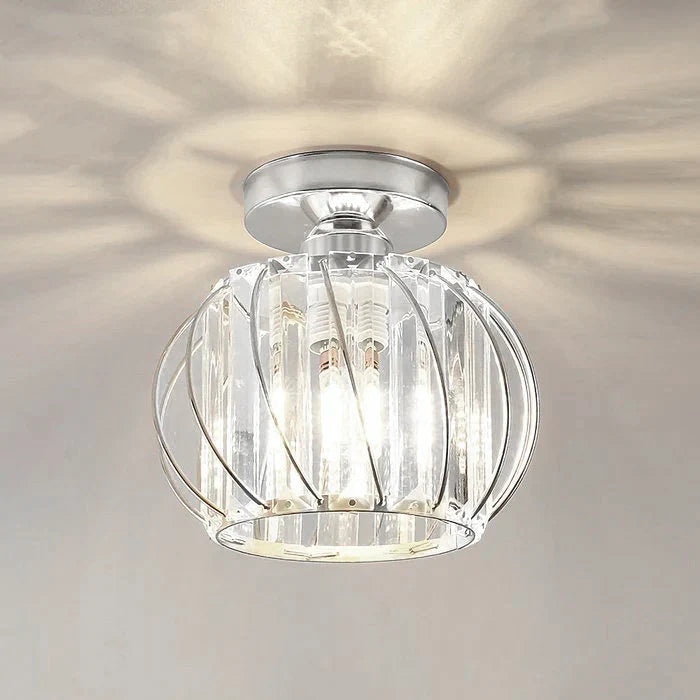 Ceiling Lamp | Nordic Sculptural Glass Shade & Soft Ambient Glow | Available in 2 Sizes