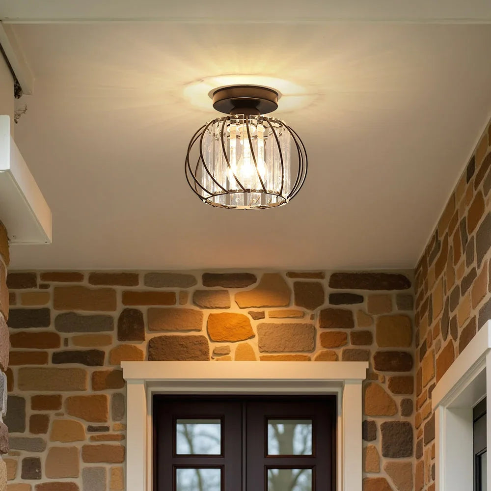 Ceiling Lamp | Nordic Sculptural Glass Shade & Soft Ambient Glow | Available in 2 Sizes