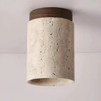 Ceiling Lamp | Wabi-Sabi Travertine & Energy-Efficient LED