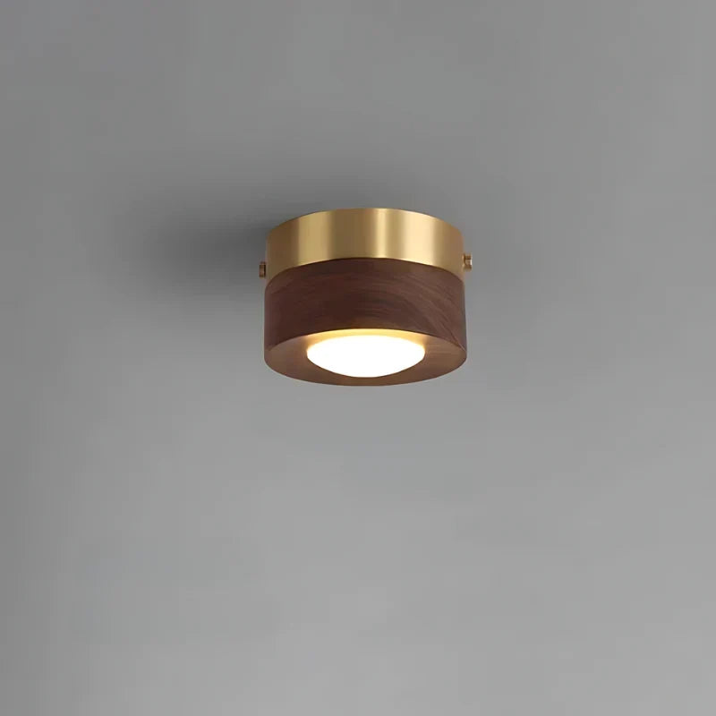 Ceiling Lamp | Walnut Wood & Integrated Warm LED