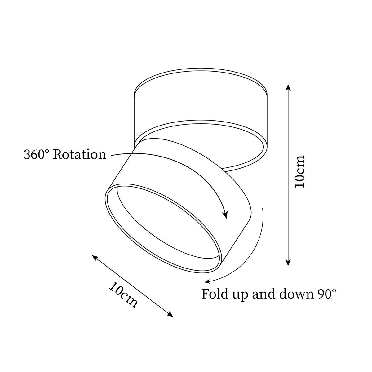 Ceiling Light | Adjustable LED & Aluminum Housing