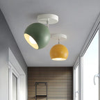 Ceiling Light | Adjustable Matte Iron Dome & E27 Compatible