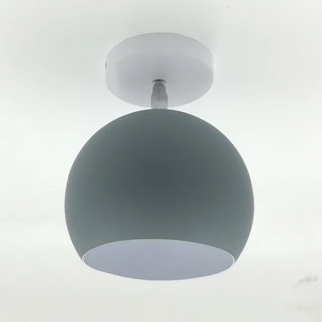 Ceiling Light | Adjustable Matte Iron Dome & E27 Compatible