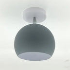 Ceiling Light | Adjustable Matte Iron Dome & E27 Compatible