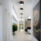 Ceiling Light | Cylindrical Aluminum & Wood Energy-Efficient LED