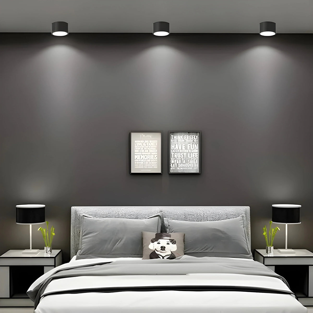 Ceiling Light | Cylindrical Aluminum & Wood Energy-Efficient LED