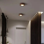 Ceiling Light | Integrated LED Spotlight & Walnut Finish