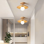 Ceiling Light | Japanese Minimalist Wood & Acrylic