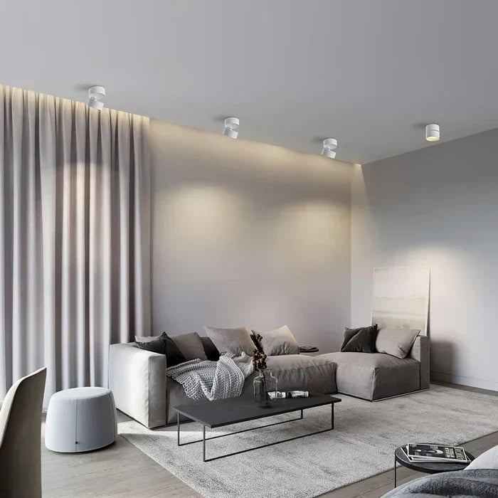 Ceiling Light | LED Adjustable & Rotating Head | 3 Color Temperatures