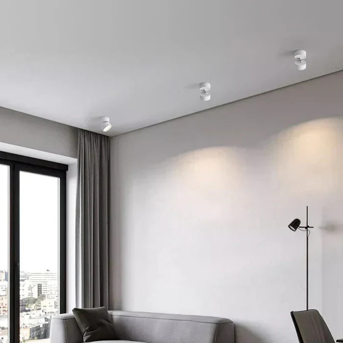 Ceiling Light | LED Adjustable & Rotating Head | 3 Color Temperatures