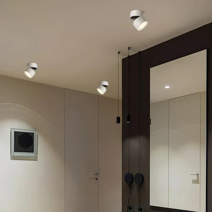 Ceiling Light | LED Adjustable & Rotating Head | 3 Color Temperatures