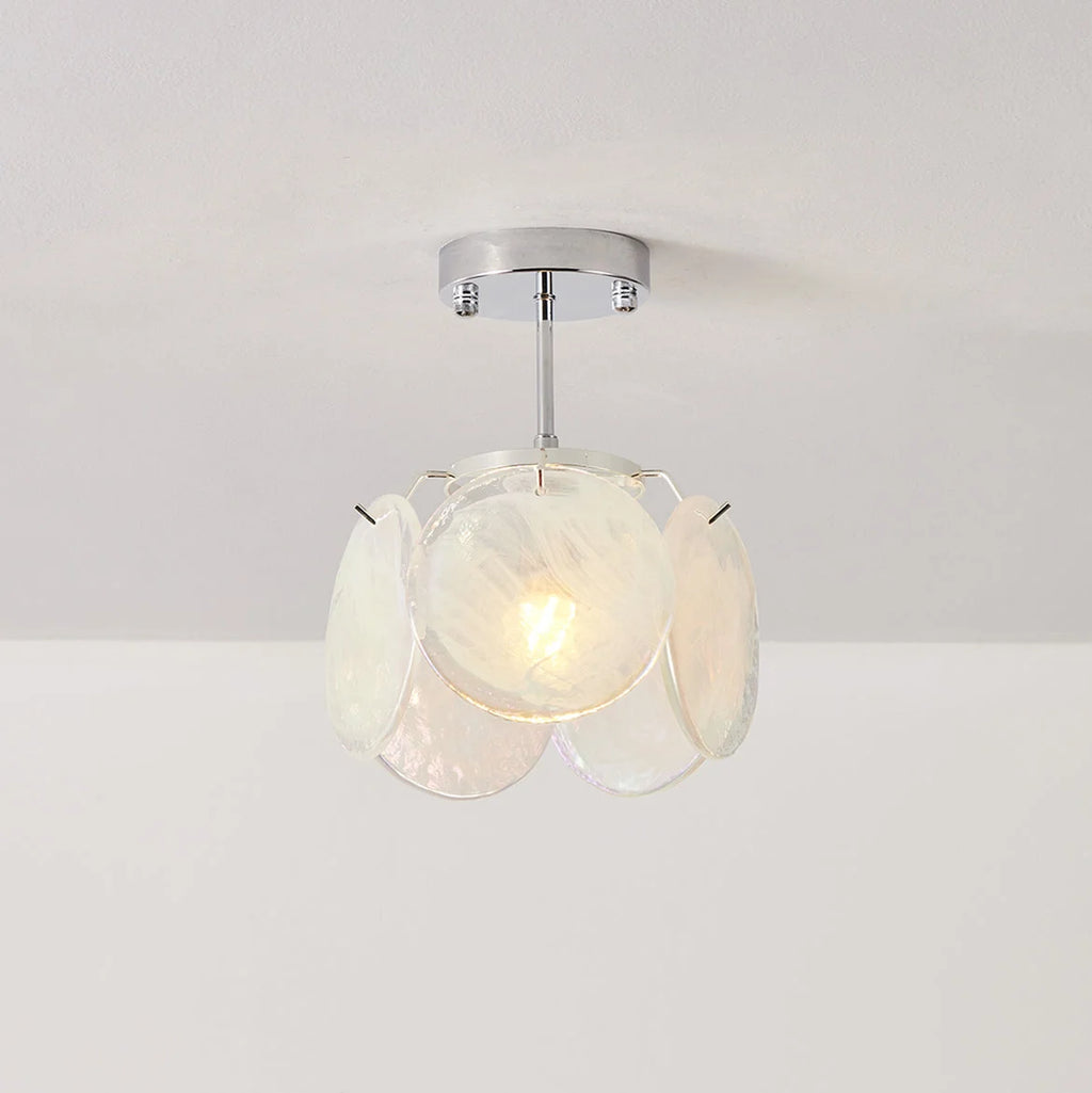 Ceiling Light | Metal & Glass, Damp-Rated | 23 cm Diameter