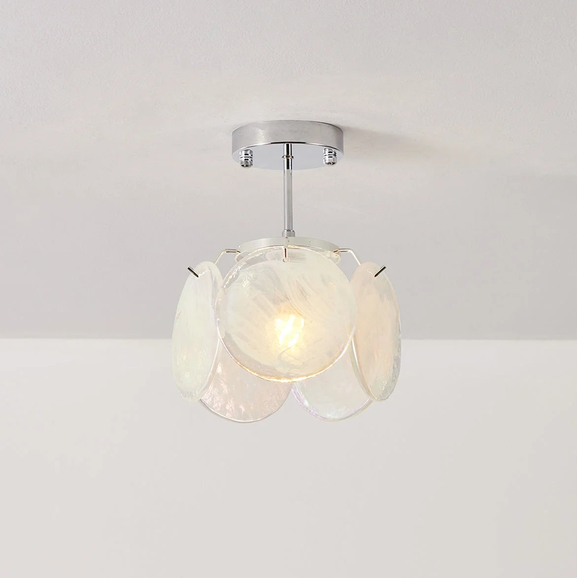 Ceiling Light | Metal & Glass, Damp-Rated | 23 cm Diameter