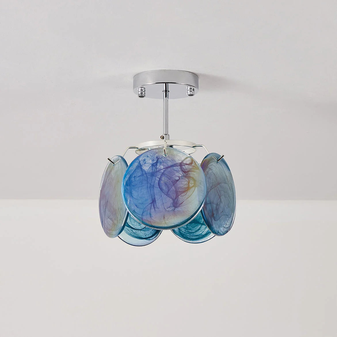 Ceiling Light | Metal & Glass, Damp-Rated | 23 cm Diameter