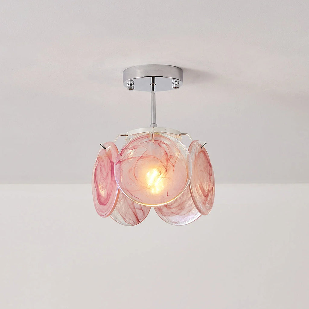 Ceiling Light | Metal & Glass, Damp-Rated | 23 cm Diameter