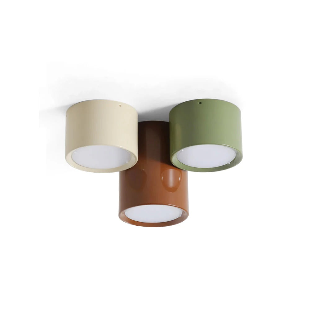 Ceiling Light | Minimal Cylindrical Design & Integrated LED | Flush Mount