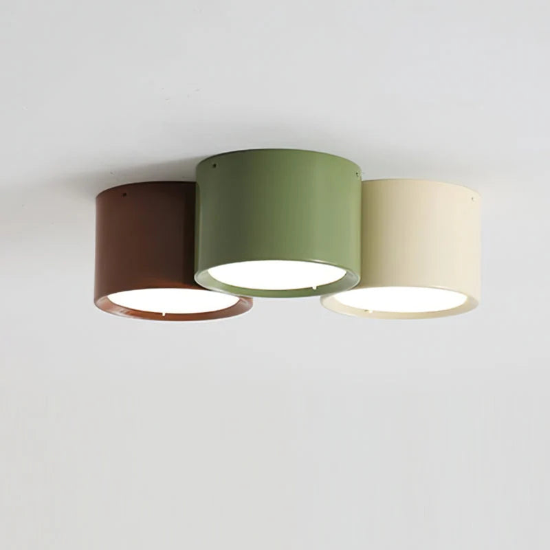 Ceiling Light | Minimal Cylindrical Design & Integrated LED | Flush Mount