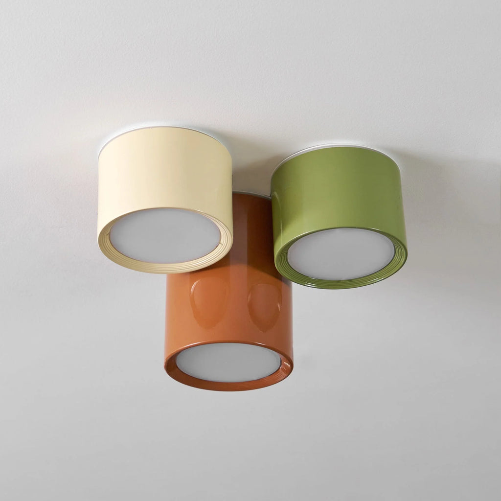 Ceiling Light | Minimal Cylindrical Design & Integrated LED | Flush Mount