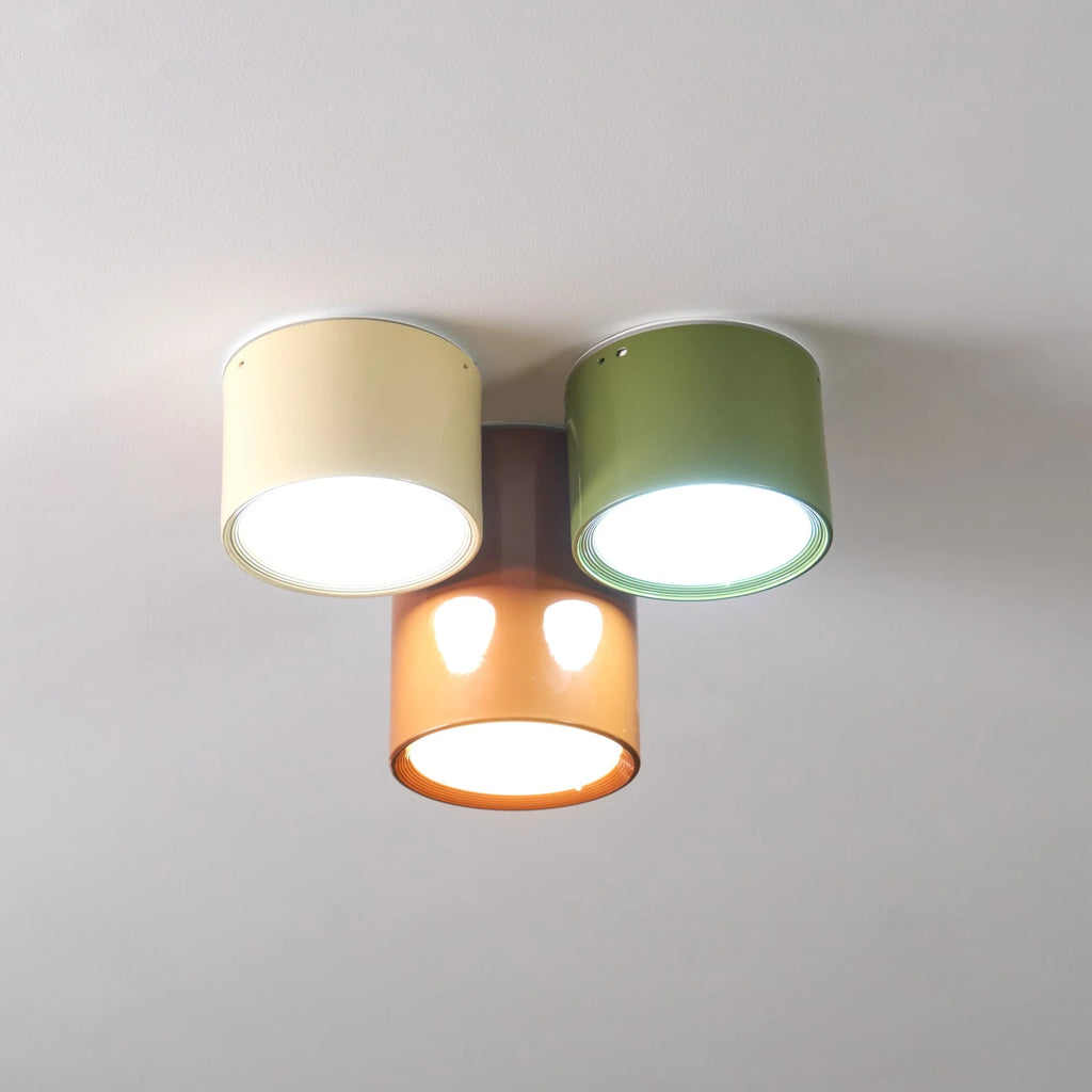 Ceiling Light | Minimal Cylindrical Design & Integrated LED | Flush Mount