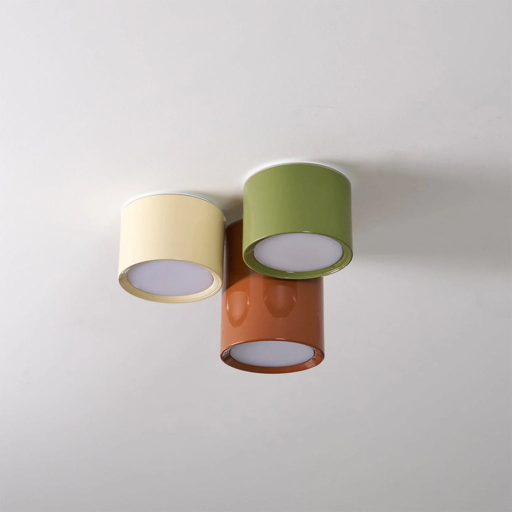 Ceiling Light | Minimal Cylindrical Design & Integrated LED | Flush Mount