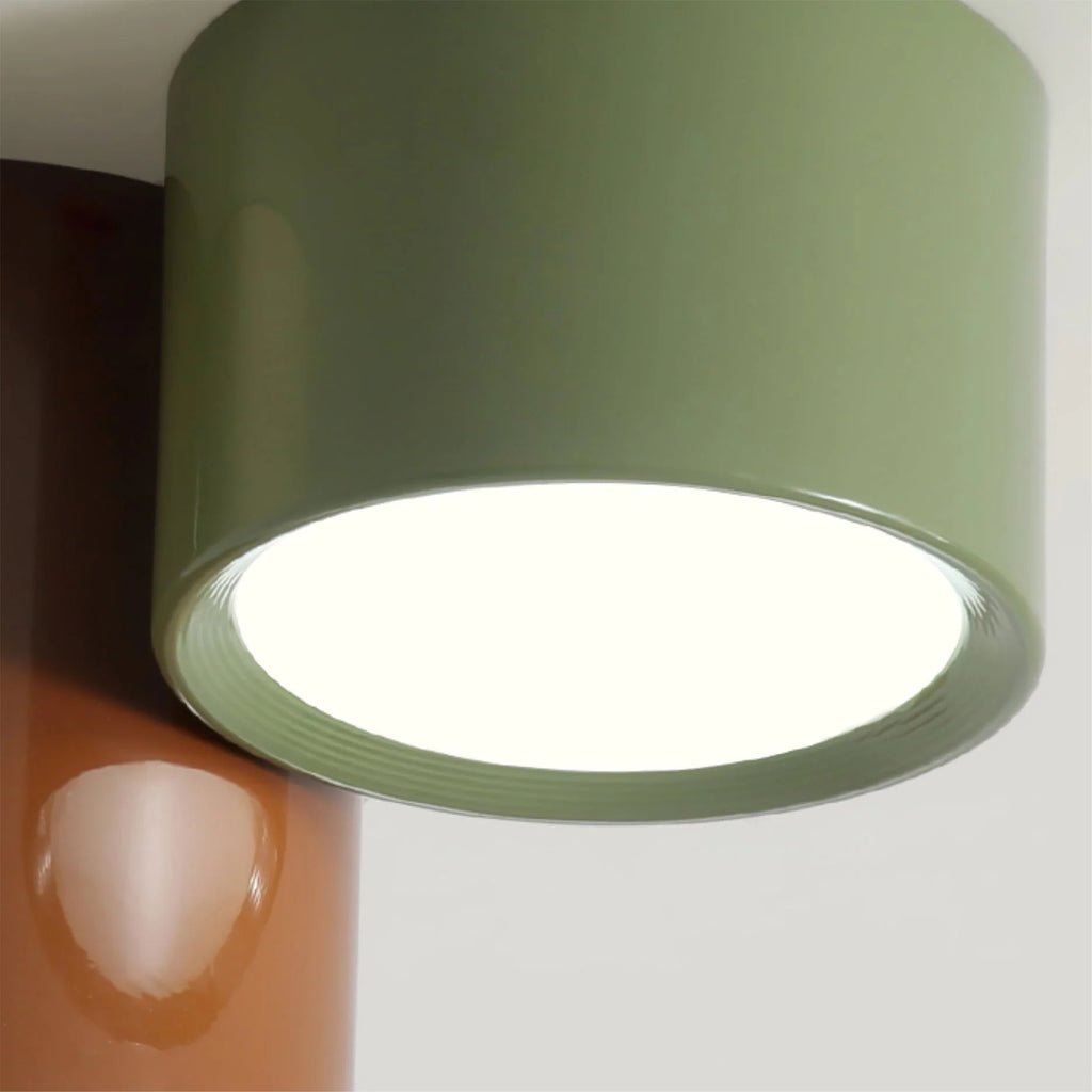 Ceiling Light | Minimal Cylindrical Design & Integrated LED | Flush Mount