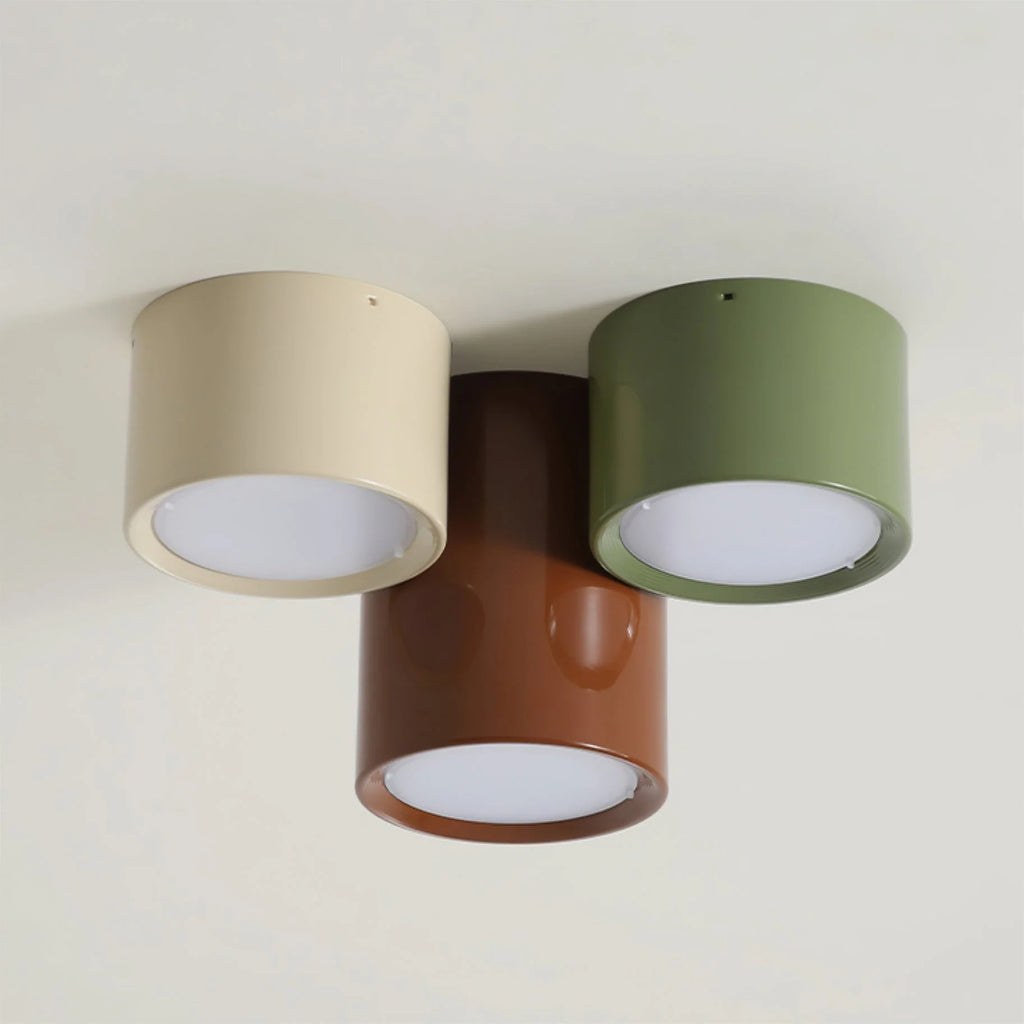 Ceiling Light | Minimal Cylindrical Design & Integrated LED | Flush Mount