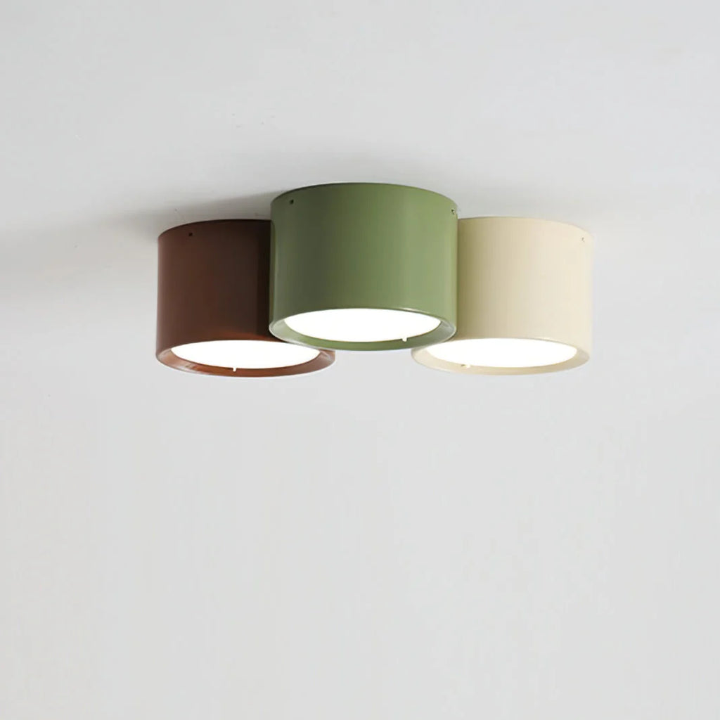 Ceiling Light | Minimal Cylindrical Design & Integrated LED | Flush Mount