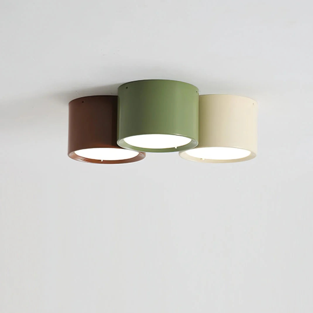Ceiling Light | Minimal Cylindrical Design & Integrated LED | Flush Mount