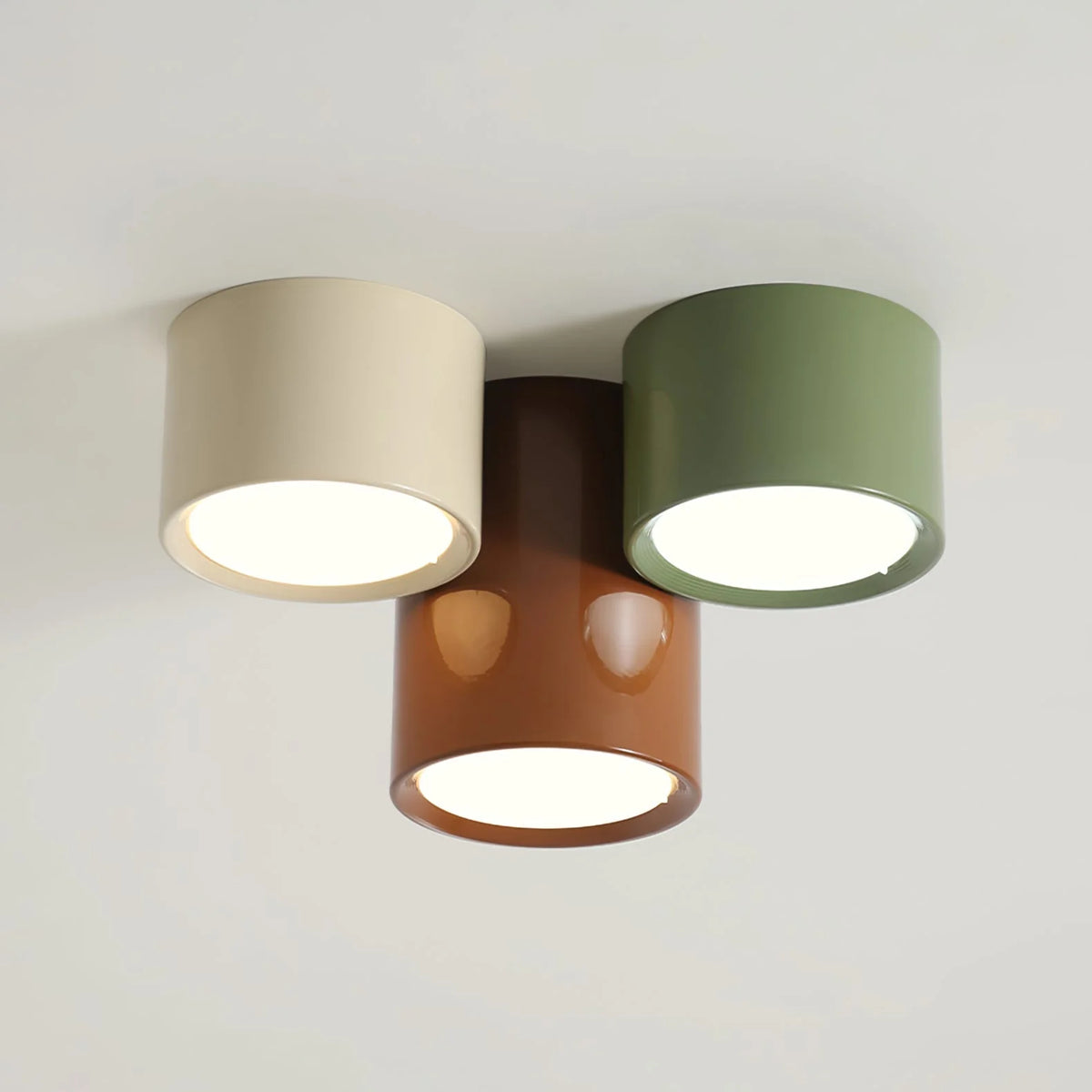 Ceiling Light | Minimal Cylindrical Design & Integrated LED | Flush Mount