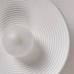 Ceiling Light | Round Globe, Metal Canopy & Dimmable | 27 cm