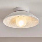 Ceiling Light | Round Globe, Metal Canopy & Dimmable | 27 cm
