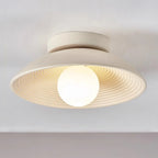 Ceiling Light | Round Globe, Metal Canopy & Dimmable | 27 cm