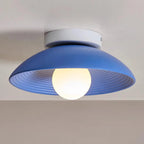 Ceiling Light | Round Globe, Metal Canopy & Dimmable | 27 cm