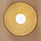 Ceiling Light | Round Globe, Metal Canopy & Dimmable | 27 cm