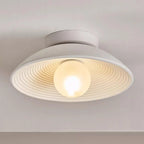 Ceiling Light | Round Globe, Metal Canopy & Dimmable | 27 cm