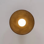 Ceiling Light | Round Globe, Metal Canopy & Dimmable | 27 cm