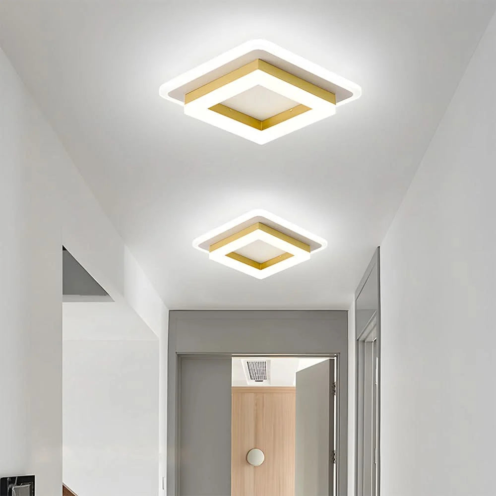 Ceiling Light | Square Integrated 24W LED | 5–15 m²