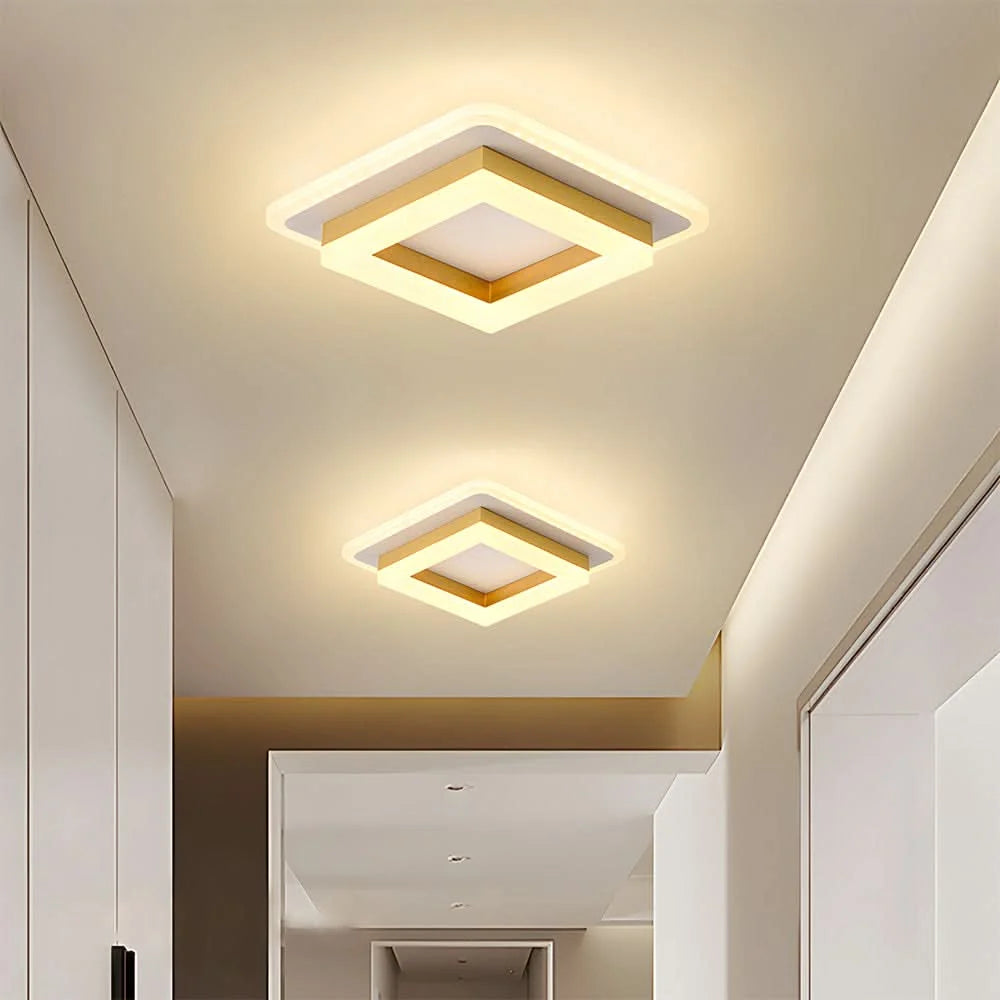 Ceiling Light | Square Integrated 24W LED | 5–15 m²