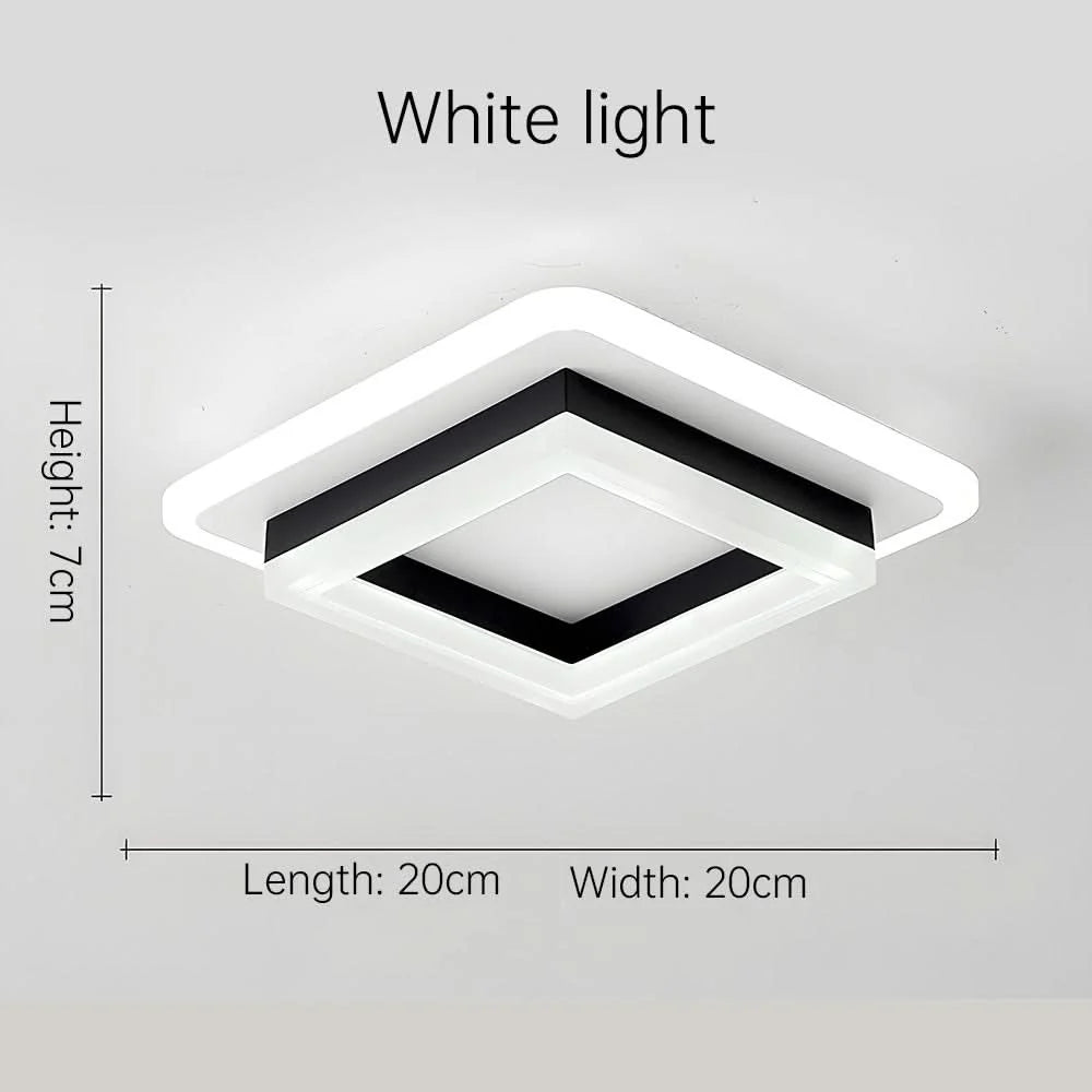 Ceiling Light | Square Integrated 24W LED | 5–15 m²