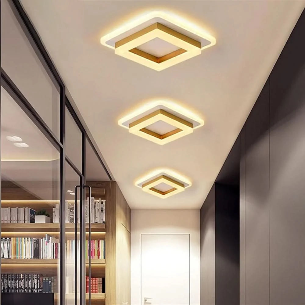 Ceiling Light | Square Integrated 24W LED | 5–15 m²