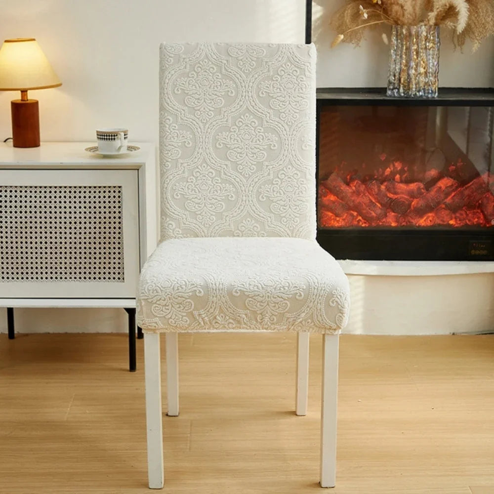 Chair Slipcover | Jacquard Stretch Microfiber & Spandex | Machine Washable