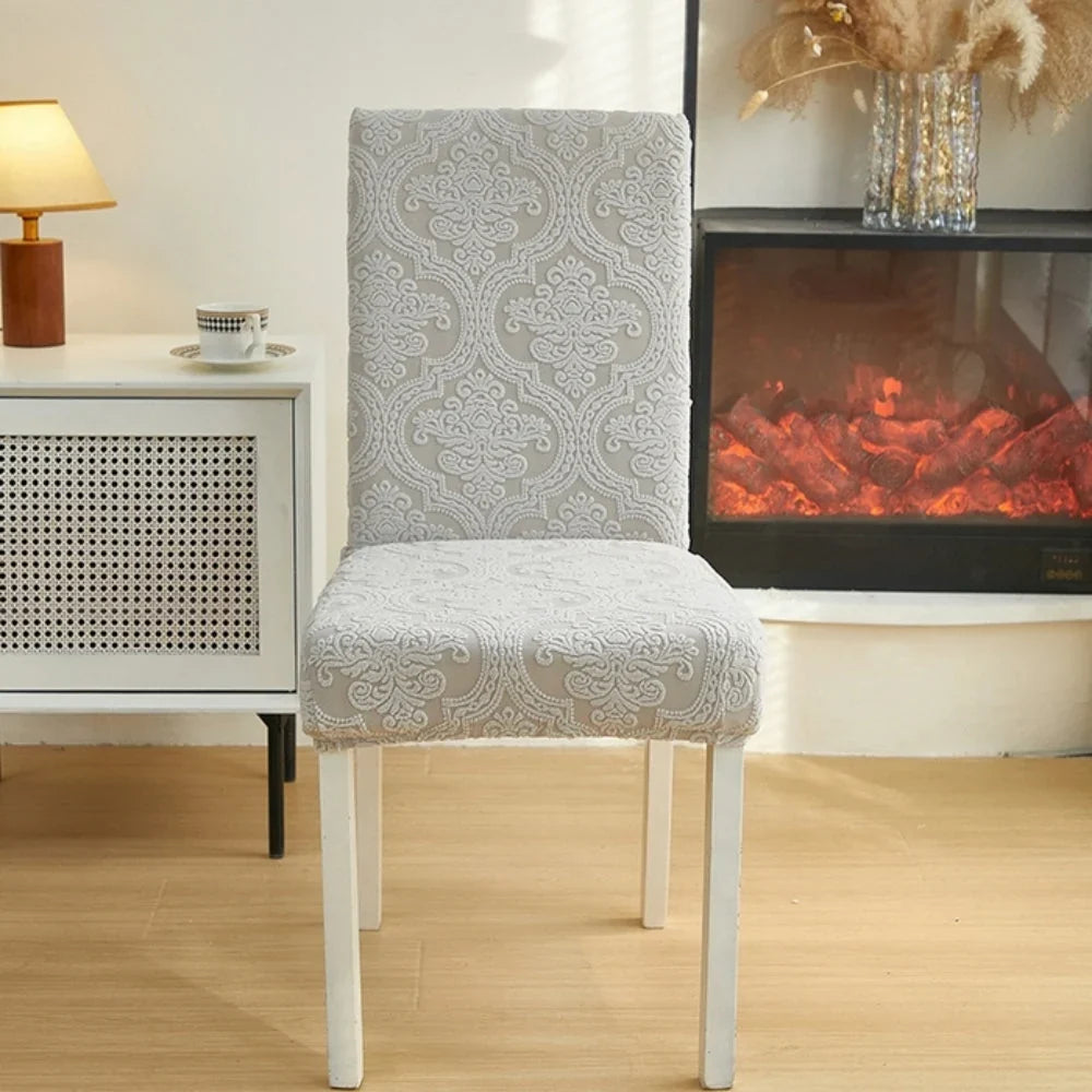 Chair Slipcover | Jacquard Stretch Microfiber & Spandex | Machine Washable