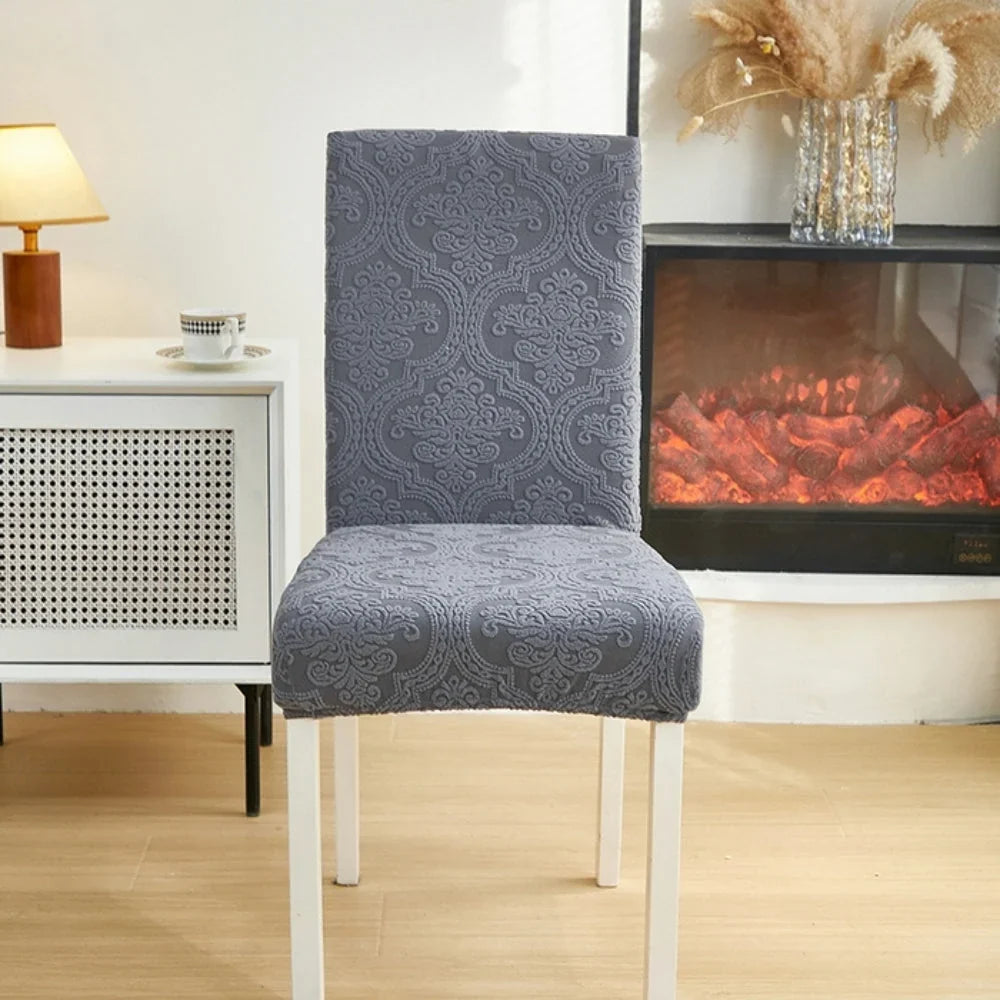 Chair Slipcover | Jacquard Stretch Microfiber & Spandex | Machine Washable