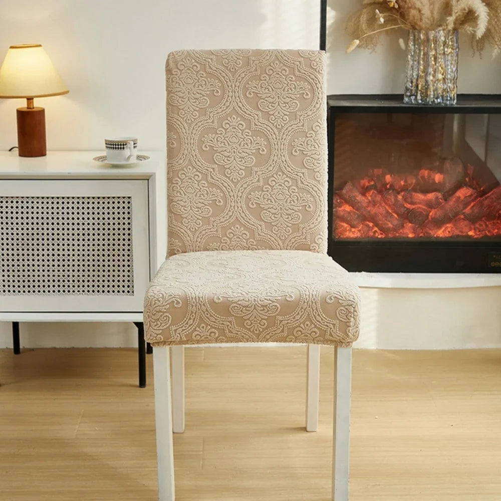 Chair Slipcover | Jacquard Stretch Microfiber & Spandex | Machine Washable