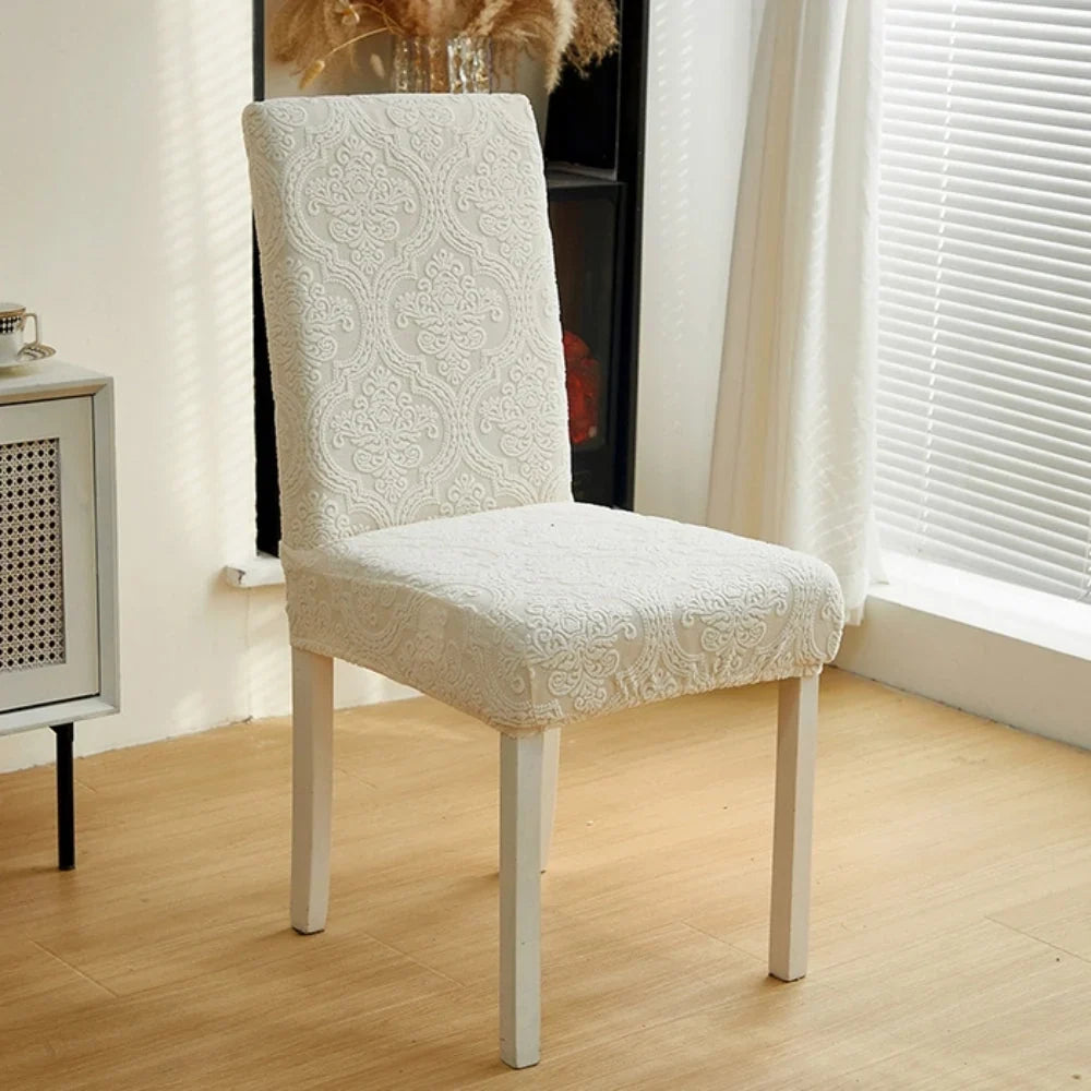 Chair Slipcover | Jacquard Stretch Microfiber & Spandex | Machine Washable