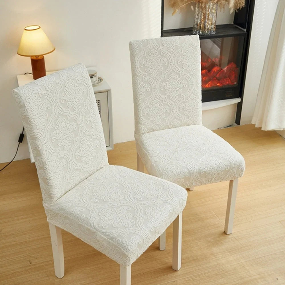 Chair Slipcover | Jacquard Stretch Microfiber & Spandex | Machine Washable